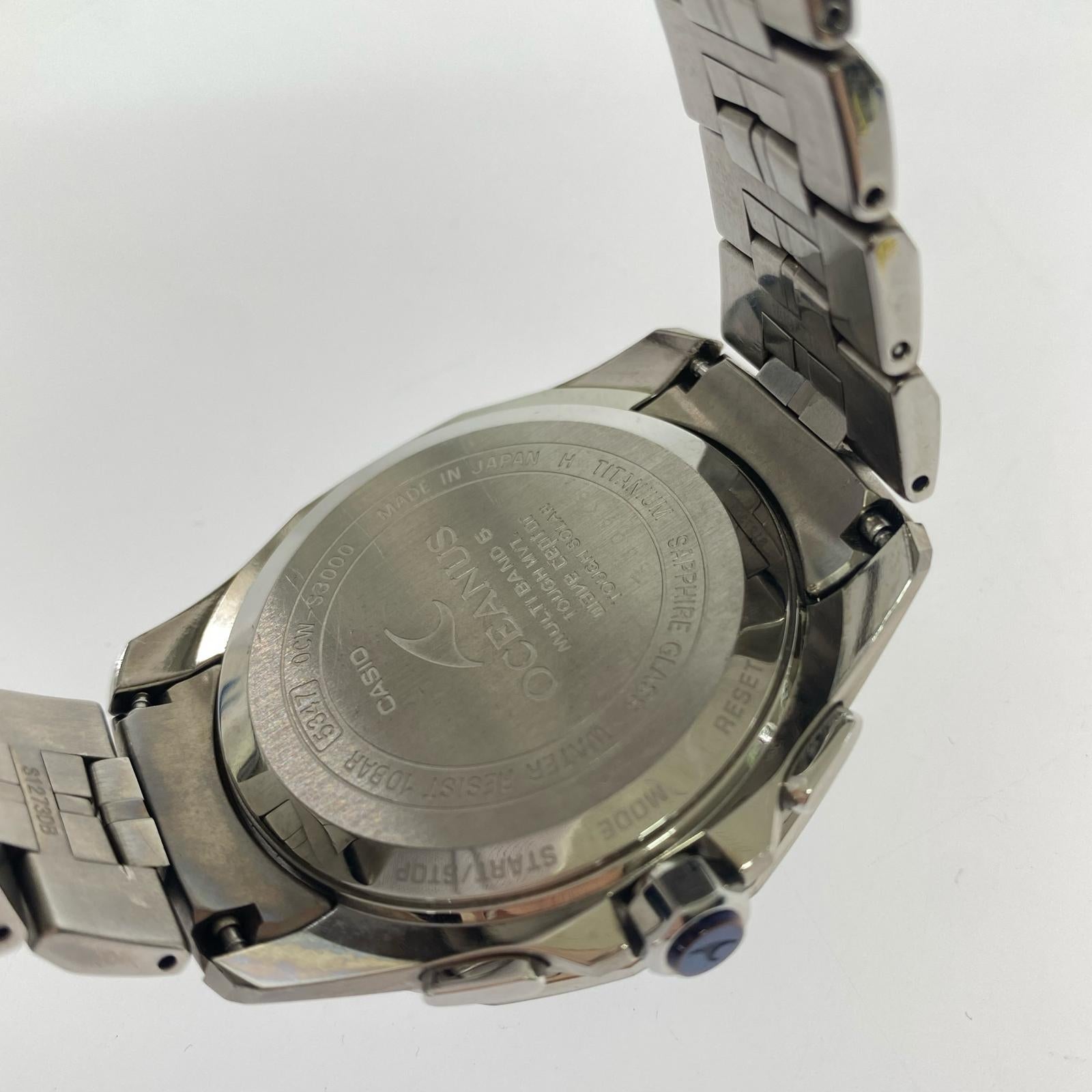 腕時計 OCEANUS/電波ソーラー/OCW-S3000-1AJF シルバー