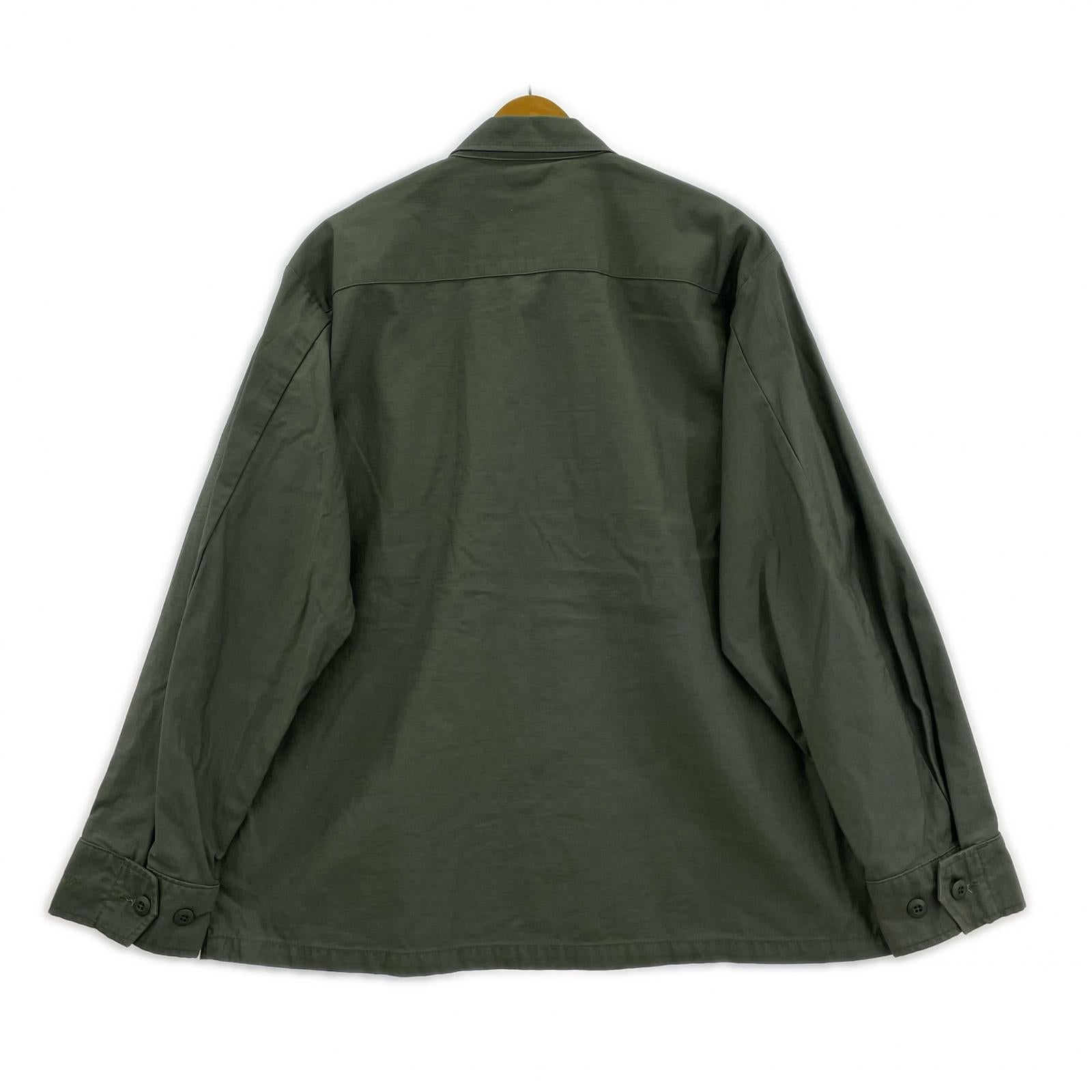 ミリタリージャケット WILDTHINGS BACK SATIN FIELD JACKET (L) カーキ L