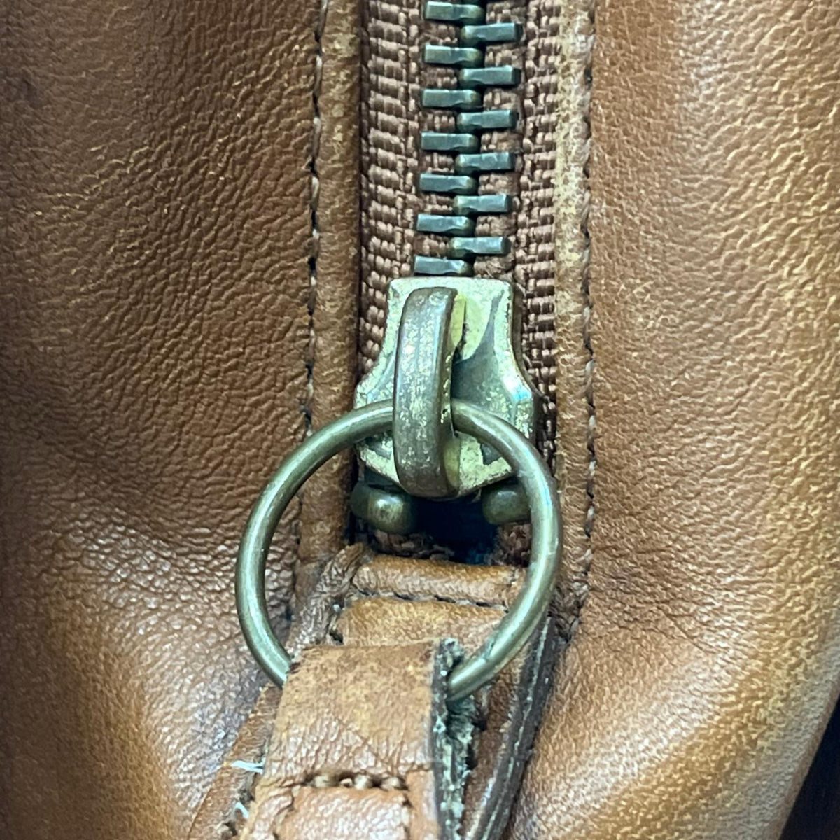 OLD COACH レザートートバッグ 茶