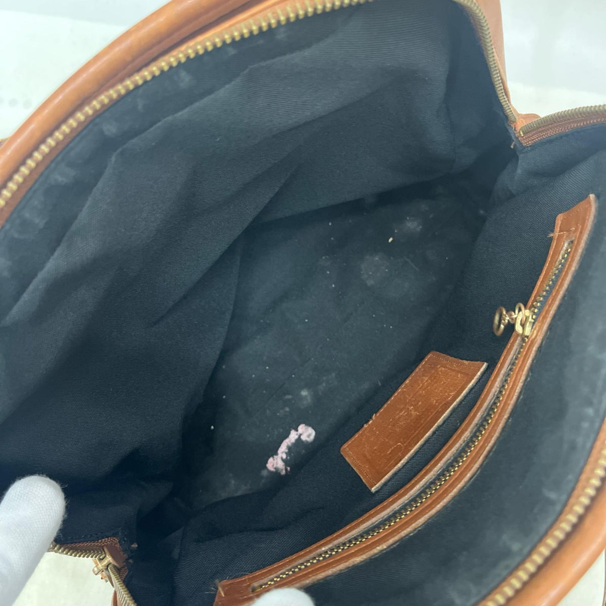OLD COACH レザートートバッグ 茶