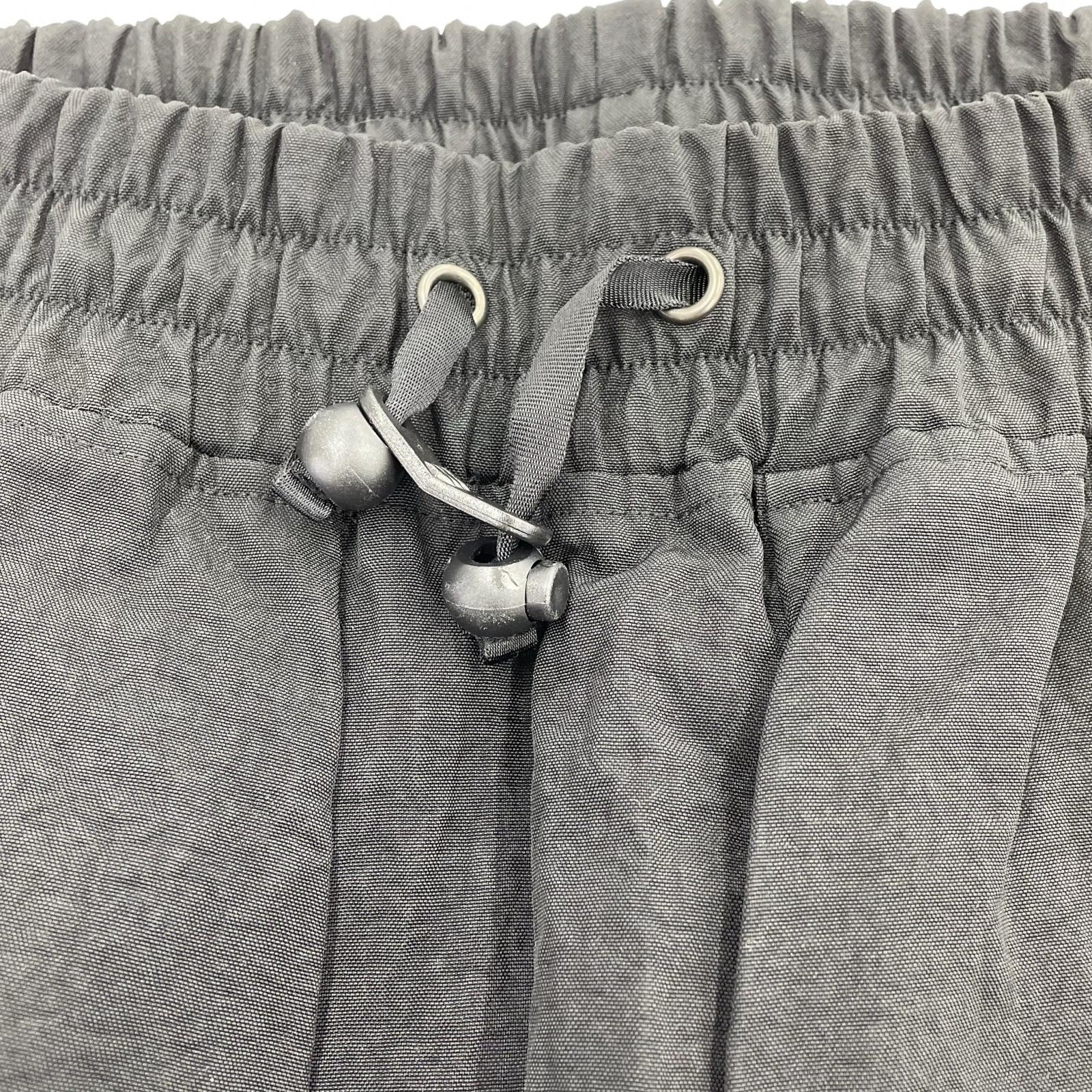 パンツ BLACK MERLE ナイロンサルエルパンツ　黒 S ブラック