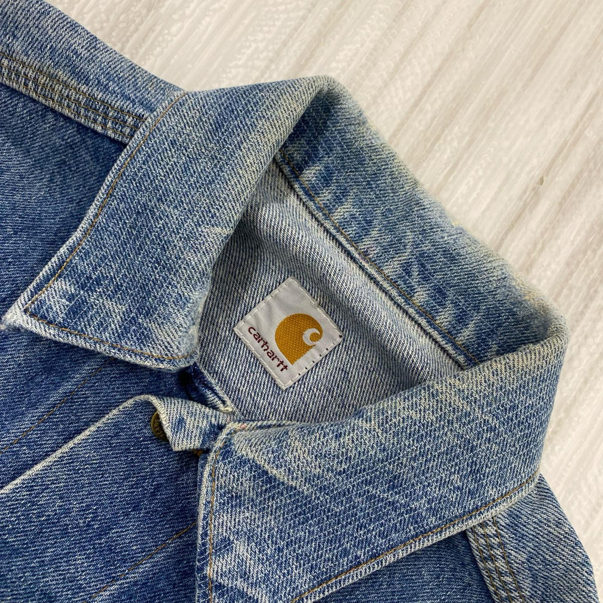 ジャケット carhartt 3rdﾀｲﾌﾟ 100周年 80s ﾃﾞﾆﾑﾄﾗｯｶｰｼﾞｬｹｯﾄ (-) ブルー