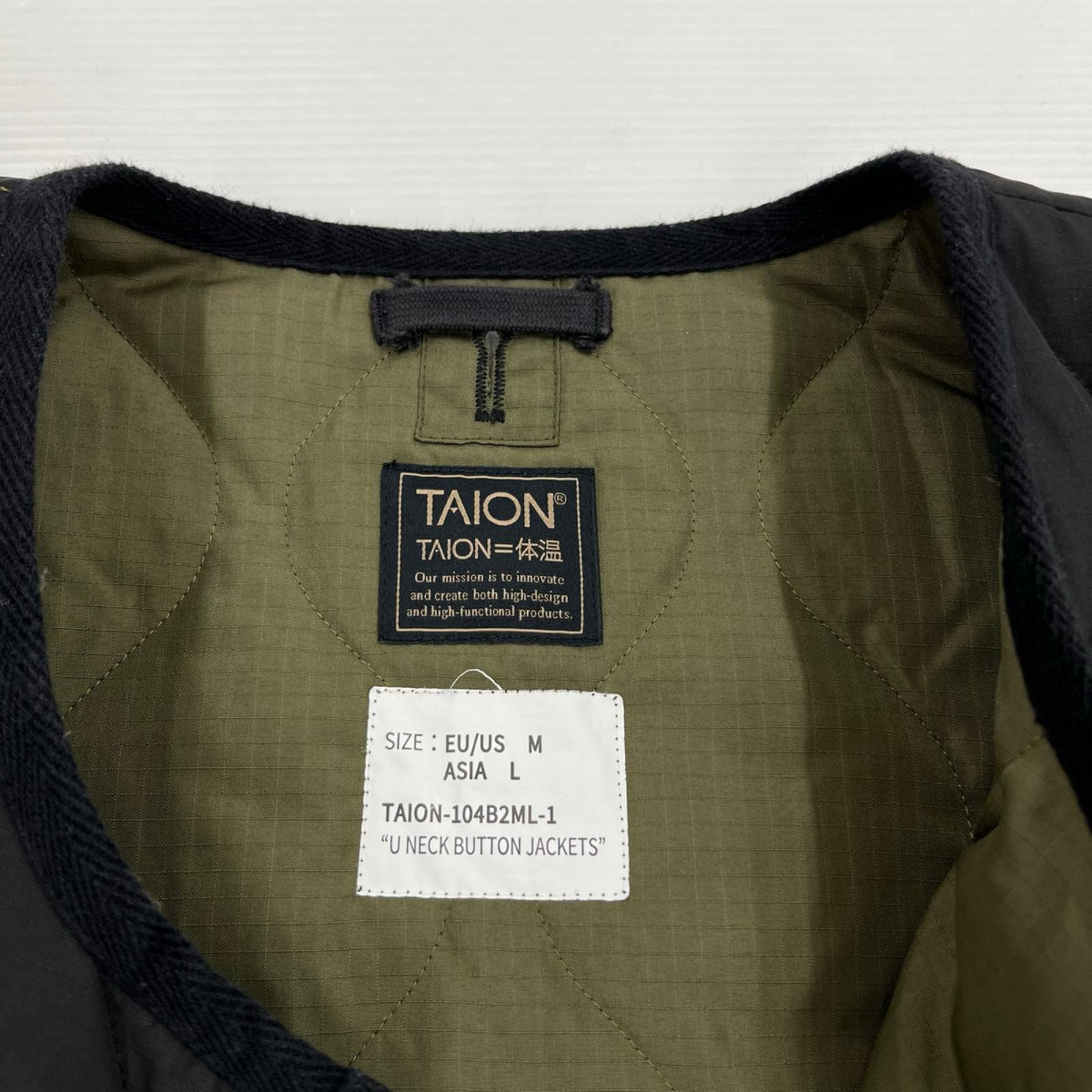 ジャケット TAION-104B2ML-1 L ブラック