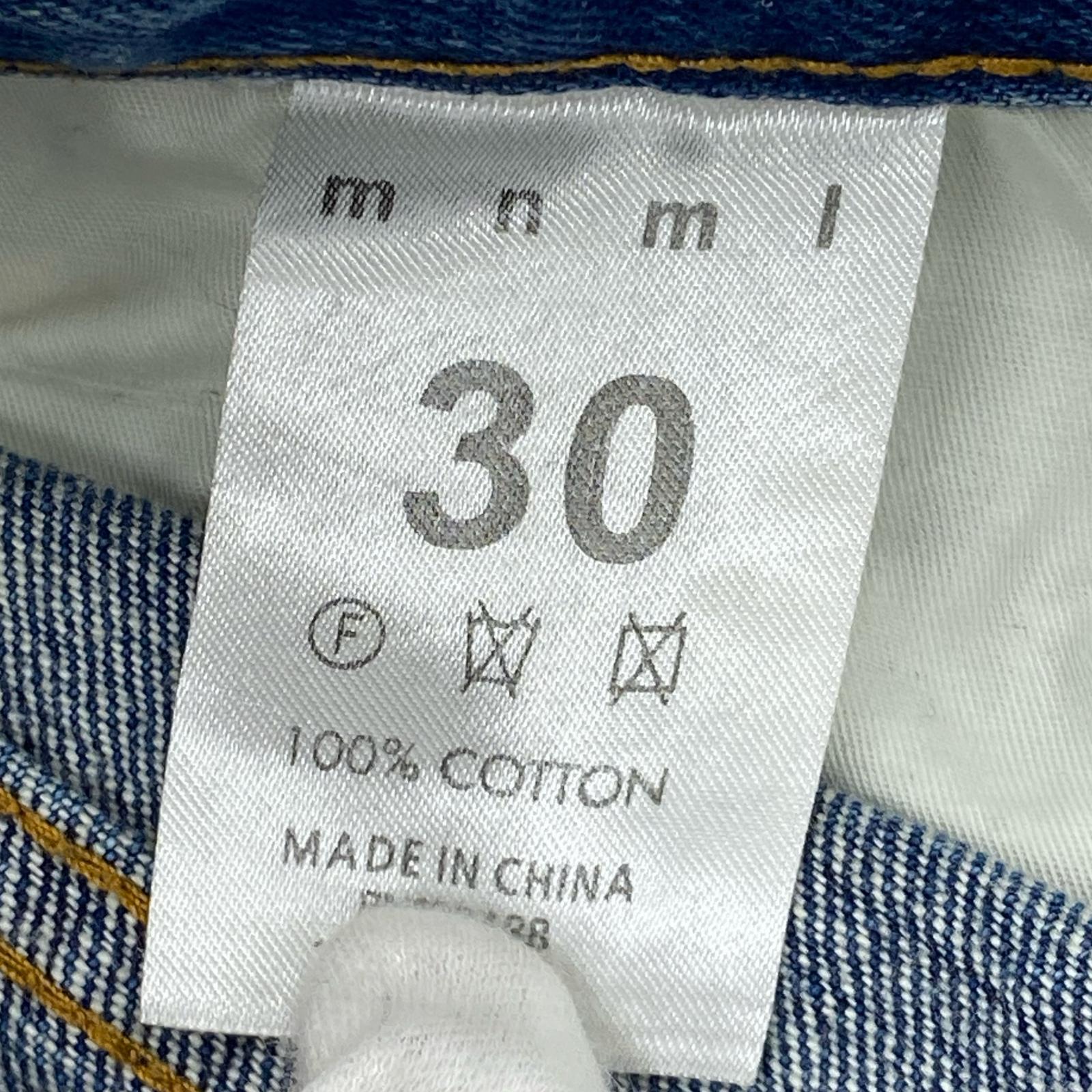 デニムパンツ ダメージ加工 30 30 ブルー