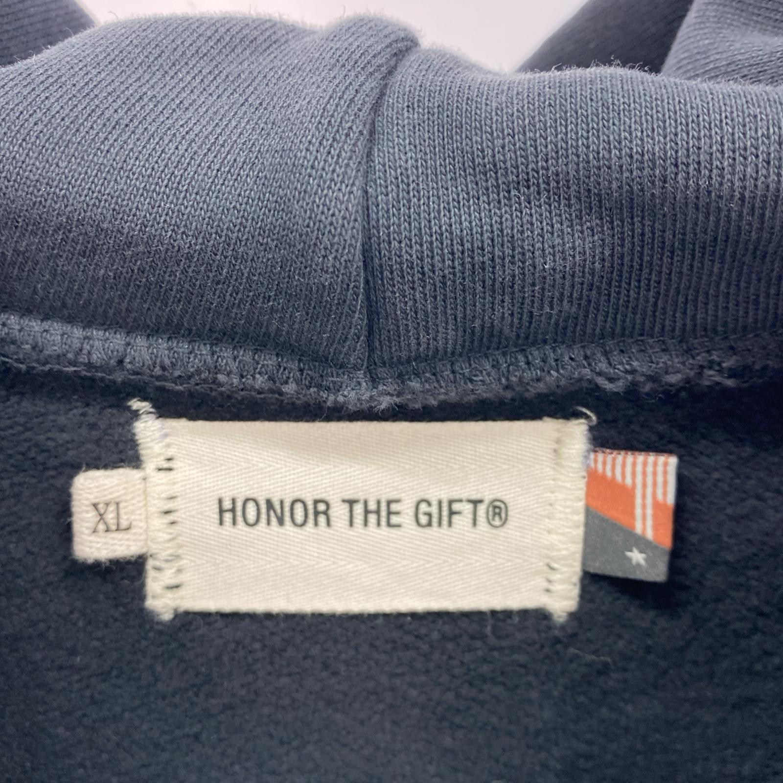 パーカー honor the gift ブラック 米国製 XL グレー