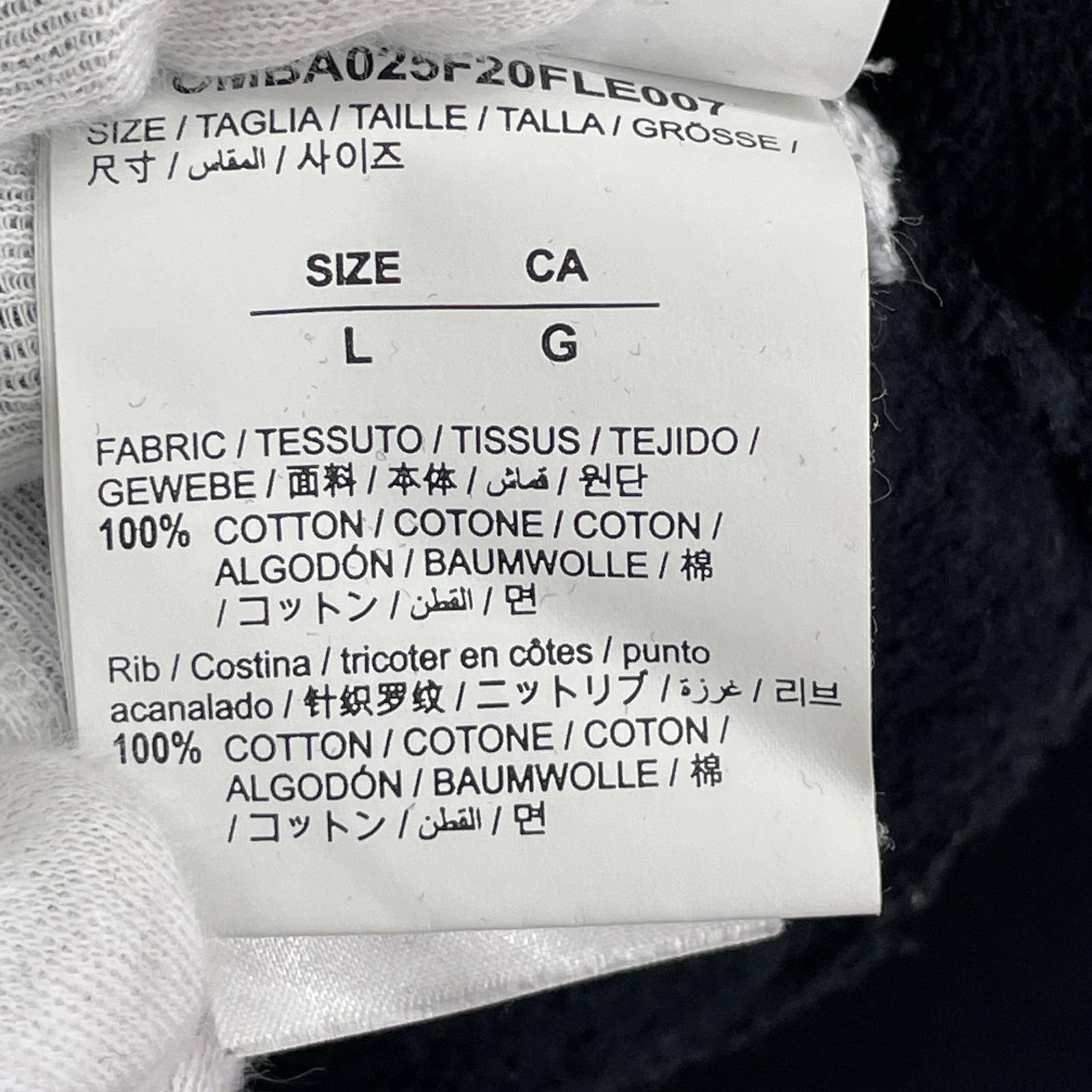 スウェット OMBA025F20FLE007 黒 (L) L ブラック