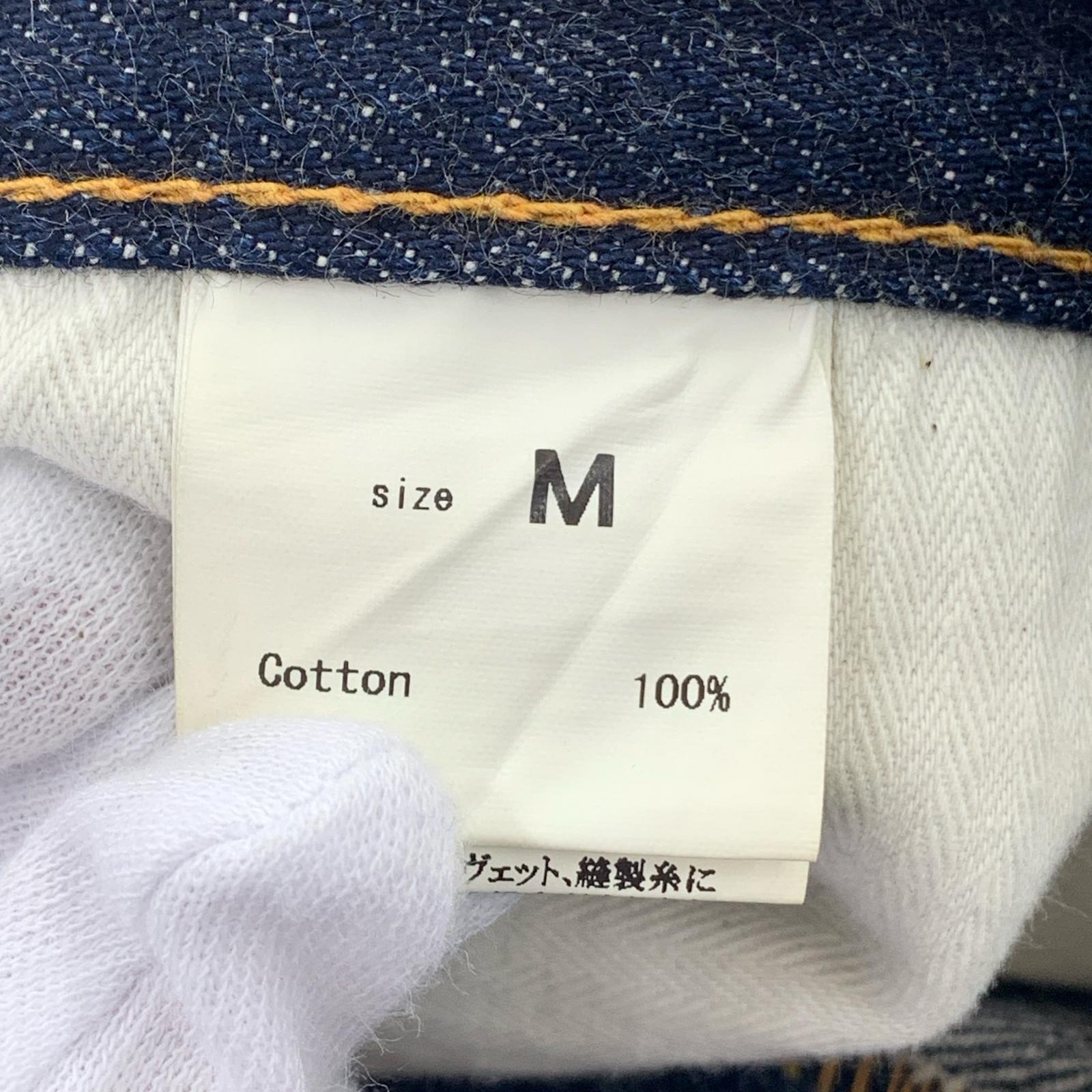 デニムパンツ graphzero サスペンダーボタン デニムパンツ インディゴ M ネイビー