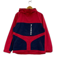 ジャケット XLARGE ナイロンジップアップフーディ M RED M