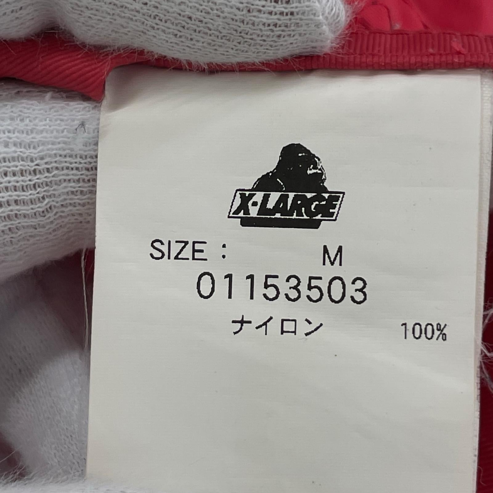 ジャケット XLARGE ナイロンジップアップフーディ M RED M