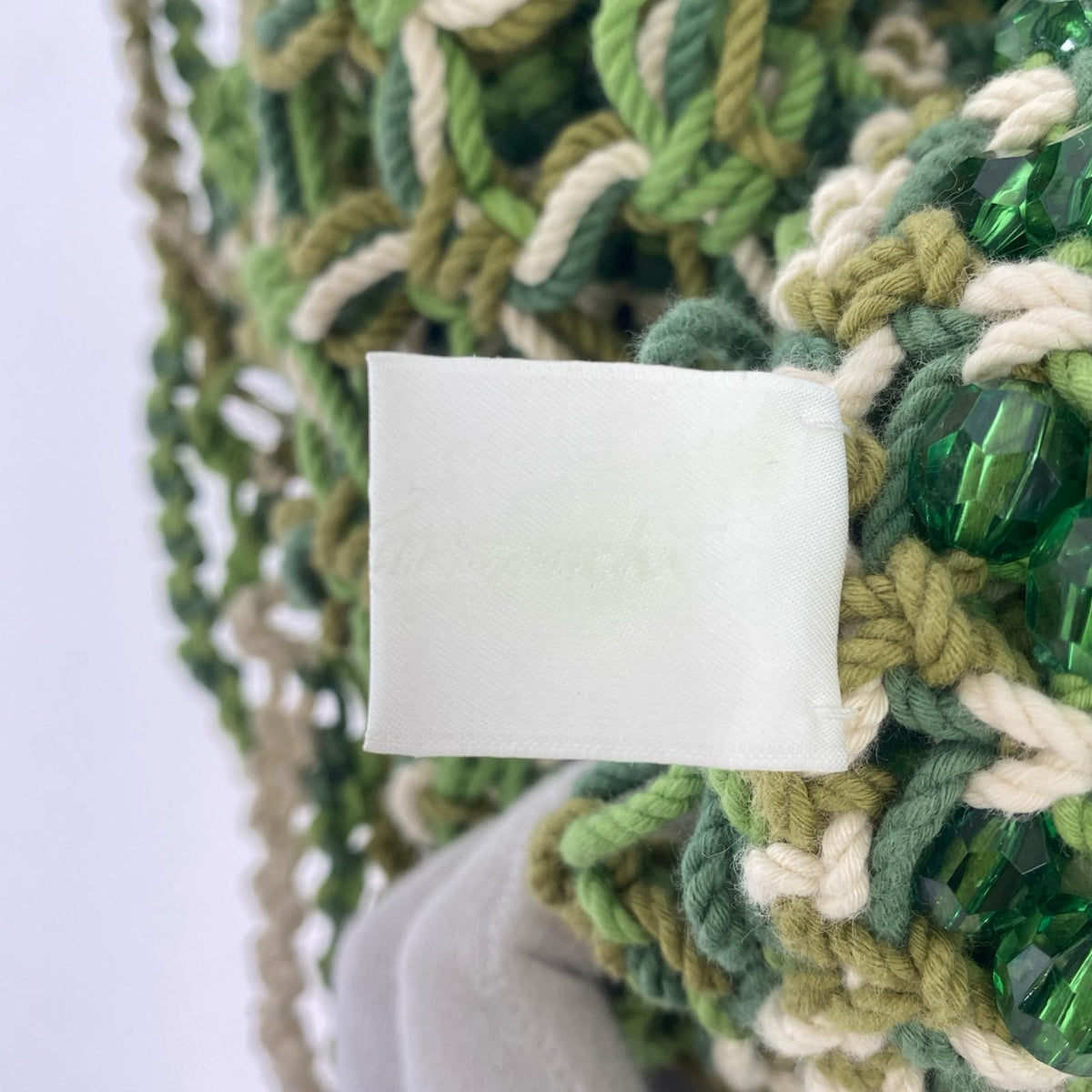 その他バッグ Macrame Beaded Shoulder Bag グリーン