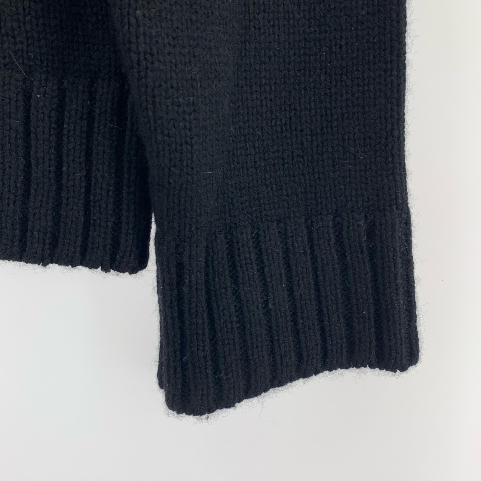 ニット K8.0 hug+ knit ウールカシミヤシルク クルーネックニット ブラック ブラック