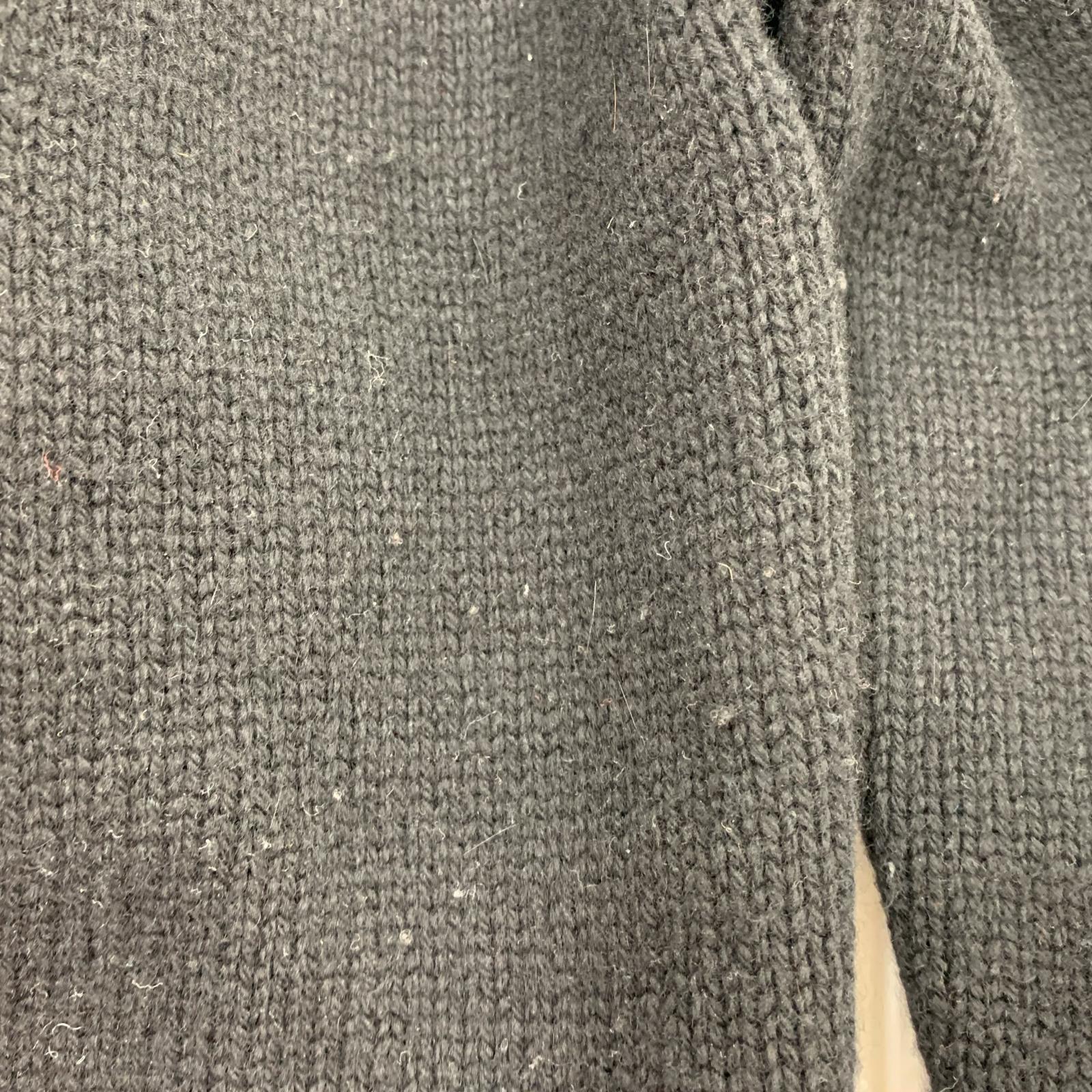 ニット K8.0 hug+ knit ウールカシミヤシルク クルーネックニット ブラック ブラック