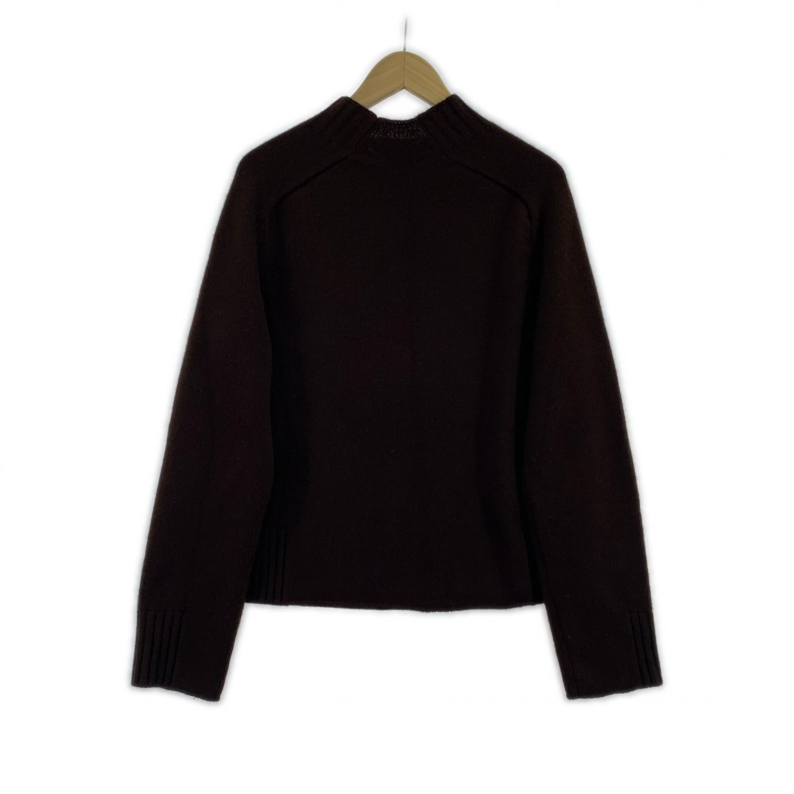 ニット K8.0 hug+ knit ウールカシミヤシルク モックネックニット ブラウン ブラウン