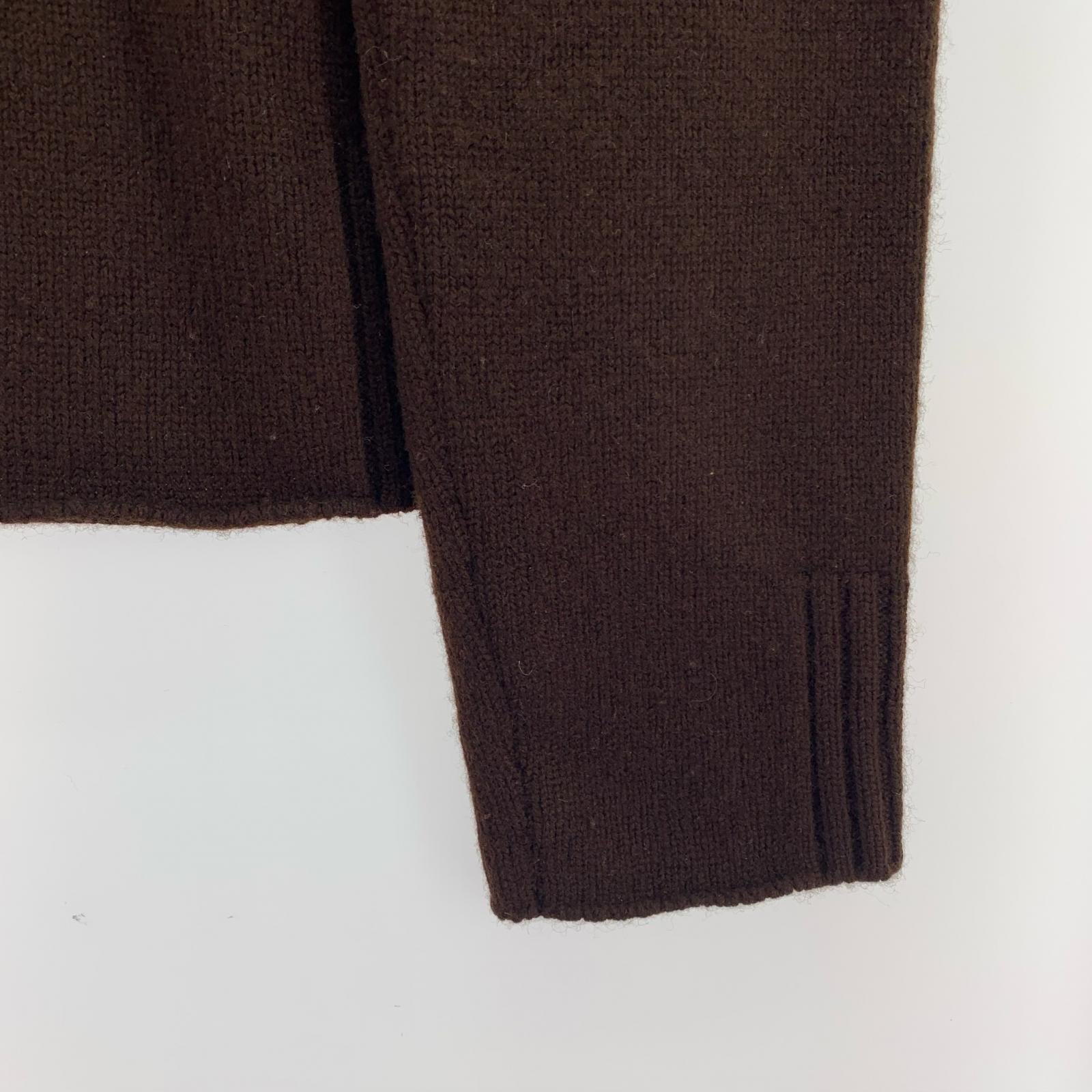 ニット K8.0 hug+ knit ウールカシミヤシルク モックネックニット ブラウン ブラウン