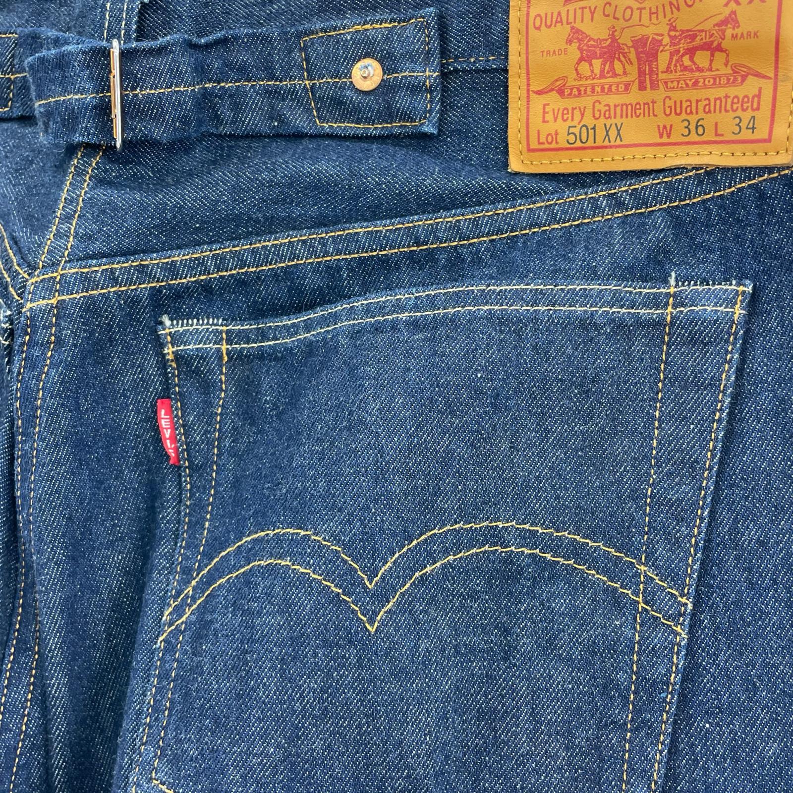 デニムパンツ 1937年モデル 501XX 36 ネイビー