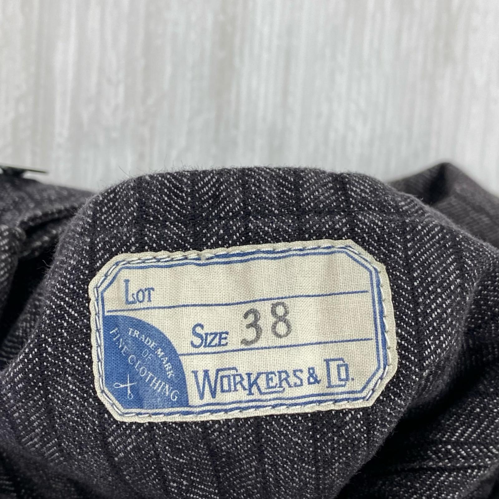 ジャケット Workers ﾍﾘﾝﾎﾞｰﾝ ﾀﾞﾌﾞﾙﾌﾞﾚｽﾄｼﾞｬｹｯﾄ 黒 (38) 38 ブラック