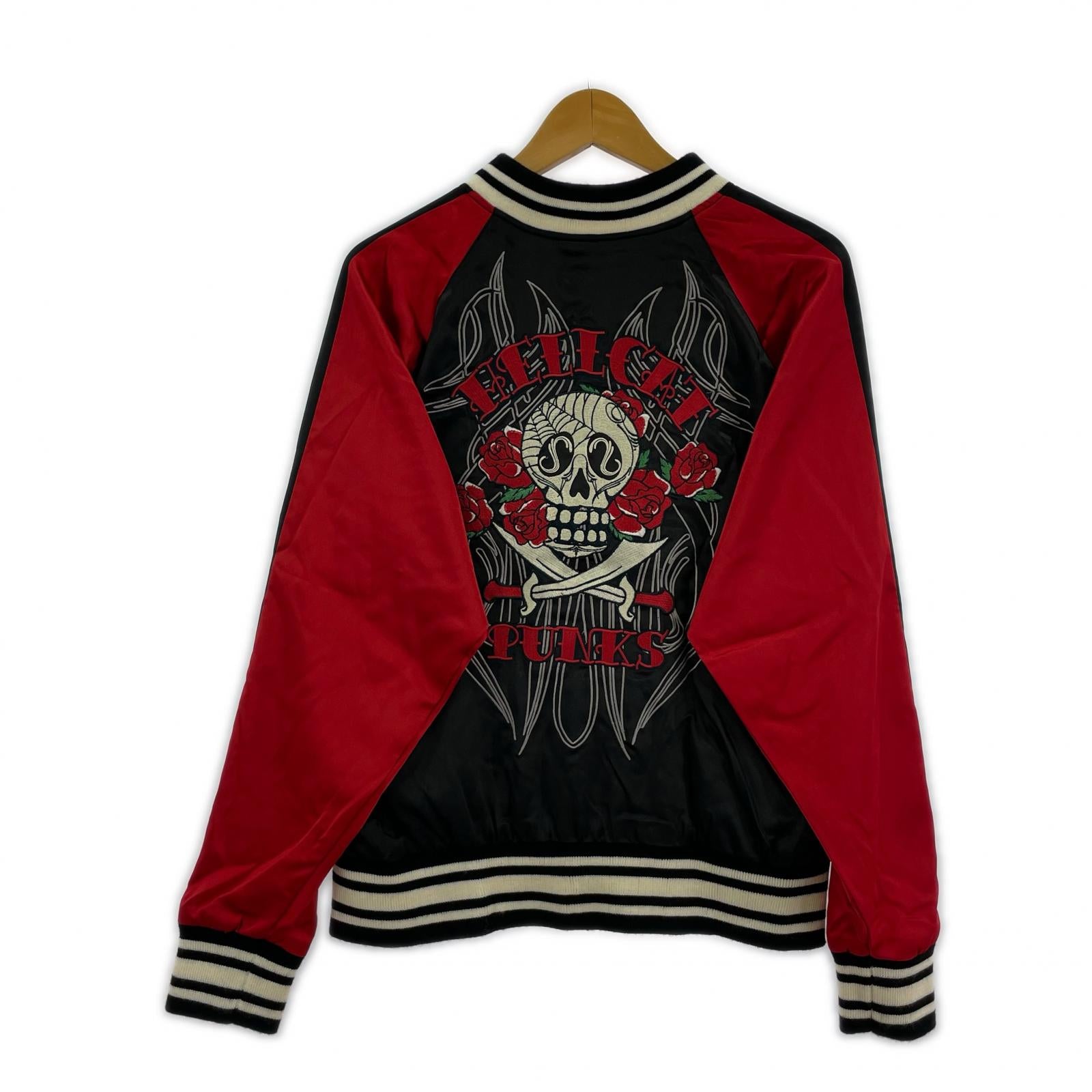 ブルゾン hellcatpunks/BLK×RED/M M