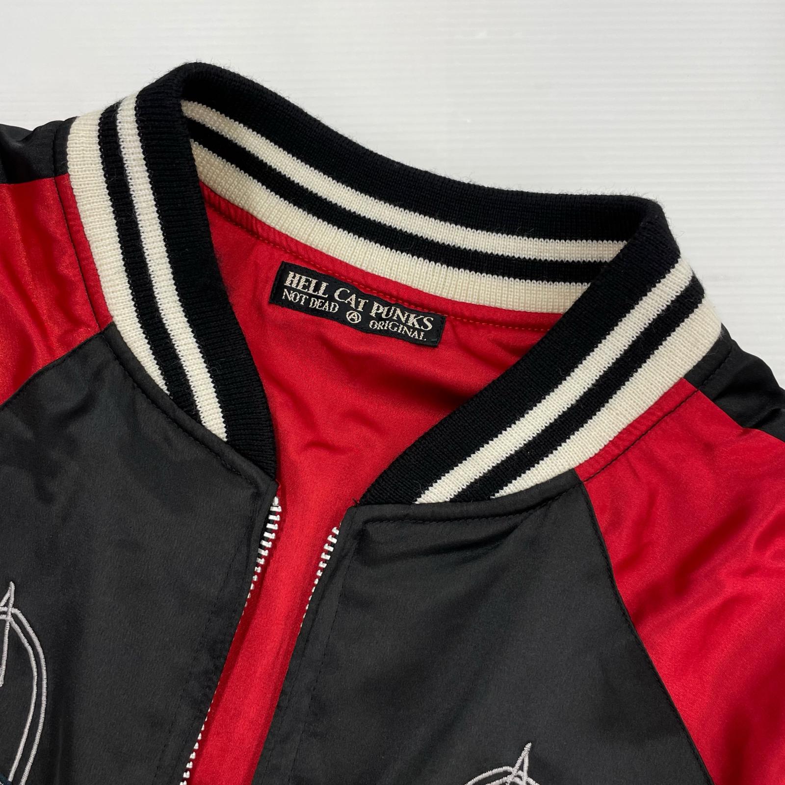 ブルゾン hellcatpunks/BLK×RED/M M
