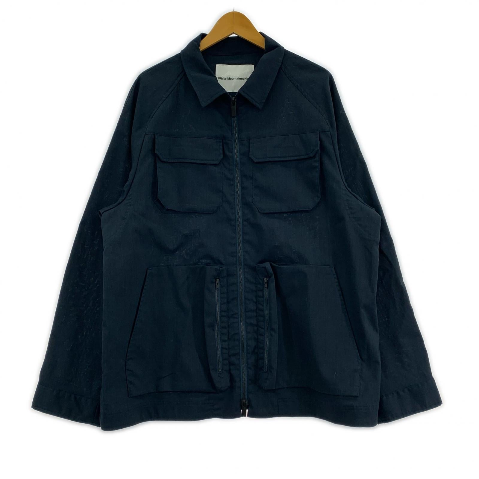 ブルゾン WHITE MOUNTAINEERING RAGLAN SLEEVE ZIP BLOUSON 2 ネイビー