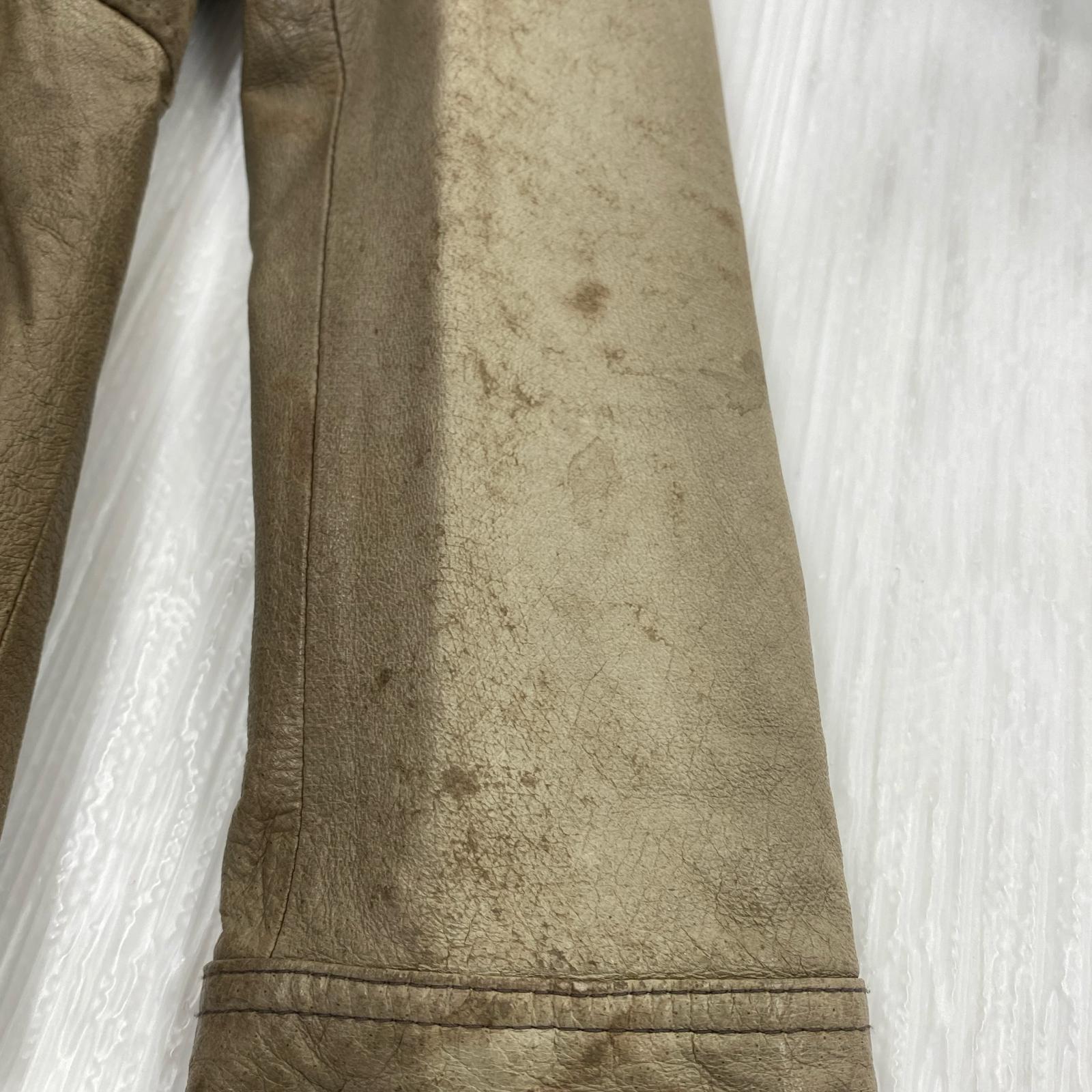 レザージャケット HAMNETT ダブルジップレザージャケット M 茶 M ブラウン