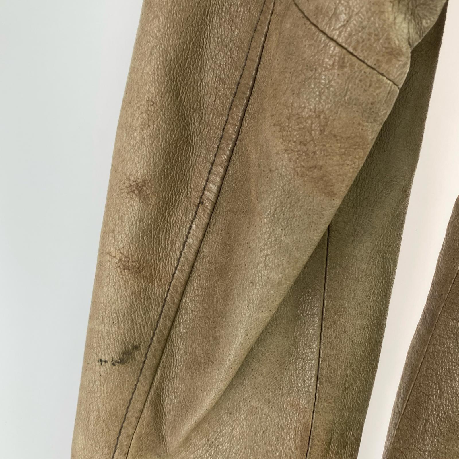 レザージャケット HAMNETT ダブルジップレザージャケット M 茶 M ブラウン