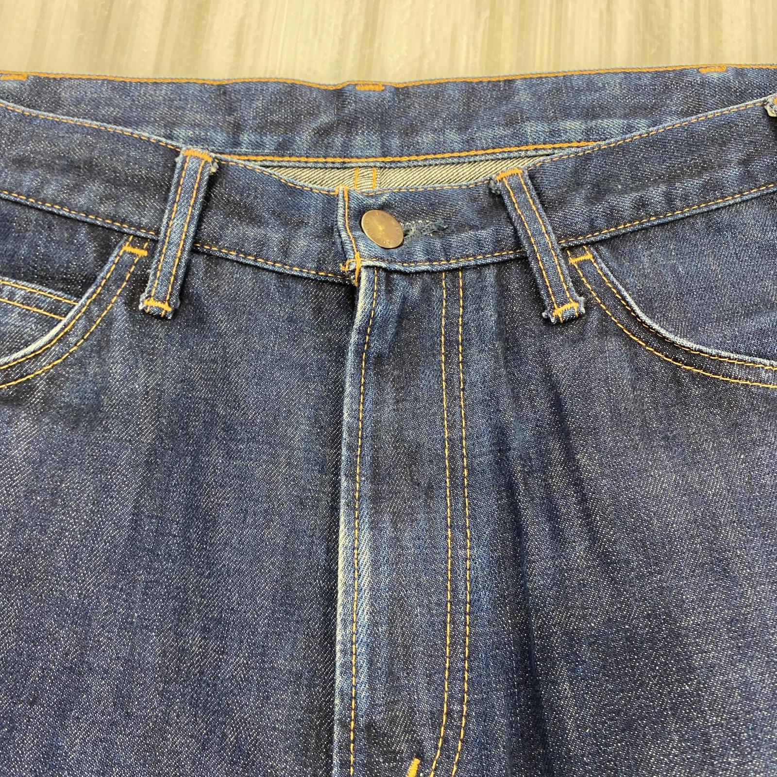 デニムパンツ UNUSED テーパードデニム size2 IDG ネイビー