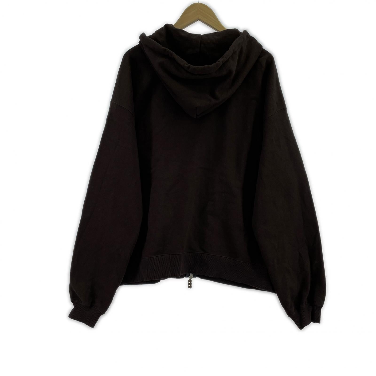 パーカー 2025SS Logo Zipup Hoodie　BROWN L ブラウン