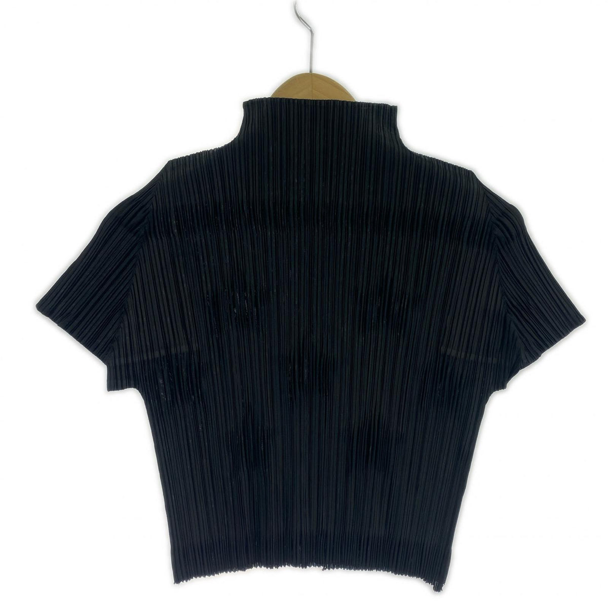半袖Ｔシャツ 星型 ハイネックプリーツトップス ブラック（3） ブラック