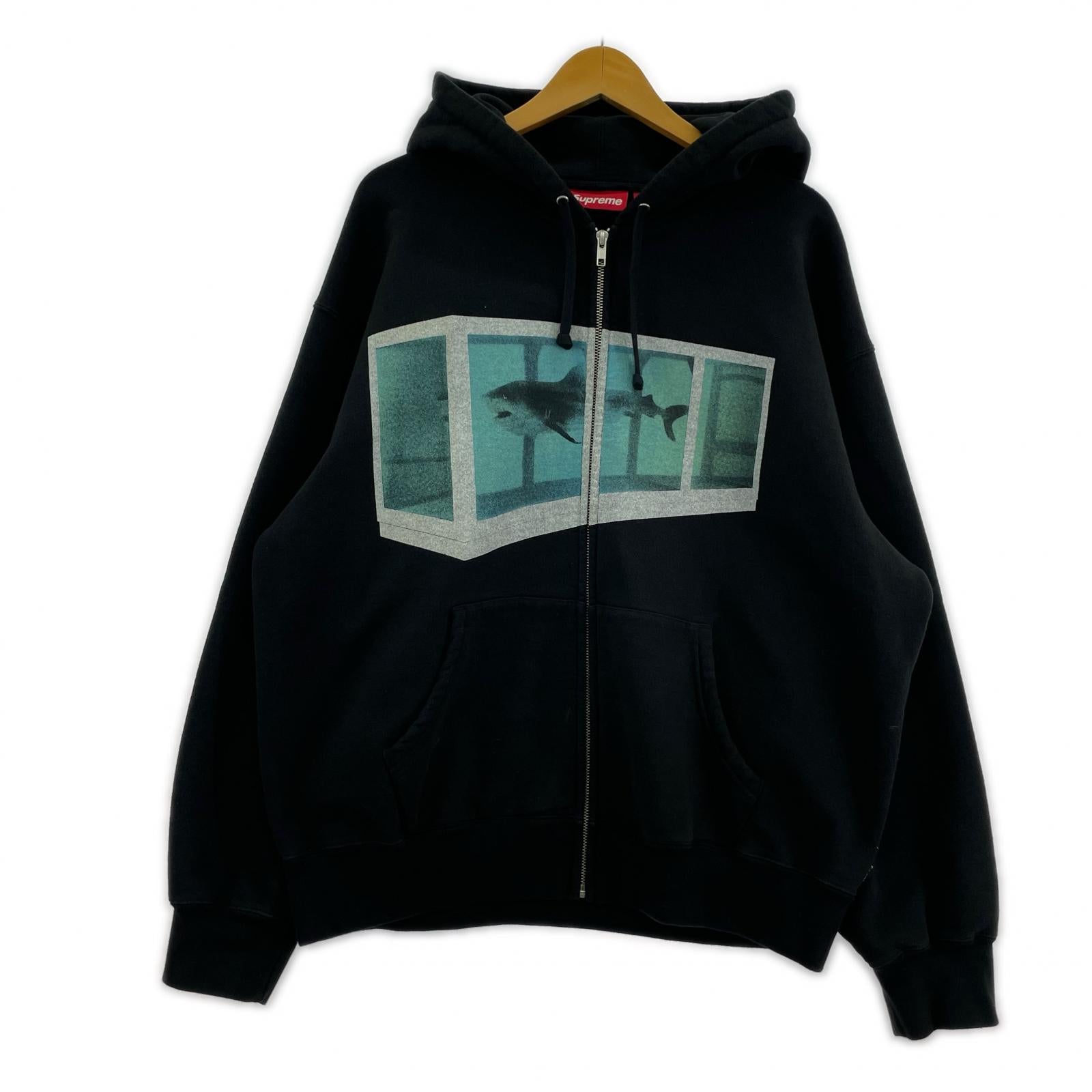 パーカー Supreme 25SS Damien Hirst Zip Up Hooded 黒 (M) M ブラック