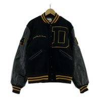 ジャケット BUTWIN スタジャン 80s 黒×黒 40 ブラック