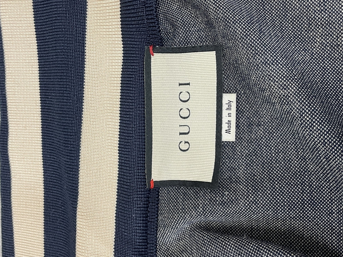 GUCCI 18AW GG JACQUARD COTTON JACKET トラックジャケット ネイビー