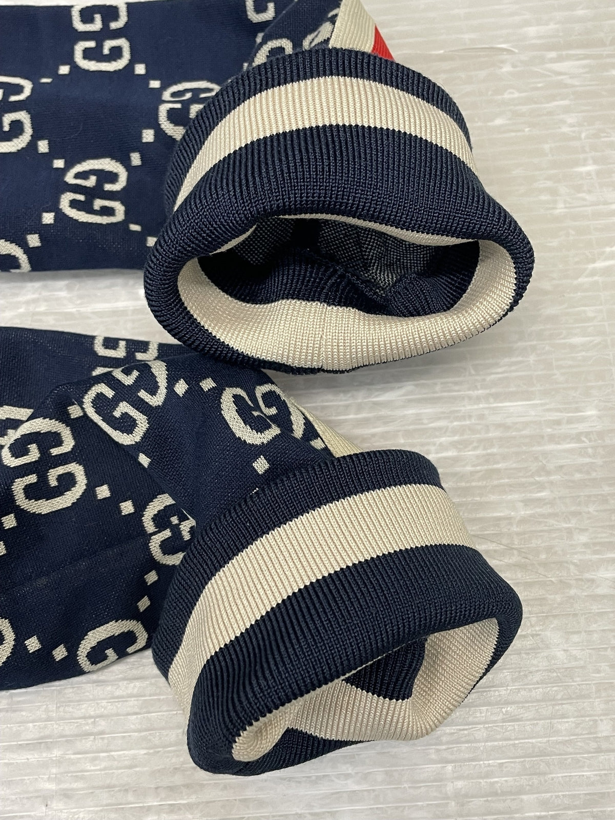 GUCCI 18AW GG JACQUARD COTTON JACKET トラックジャケット ネイビー