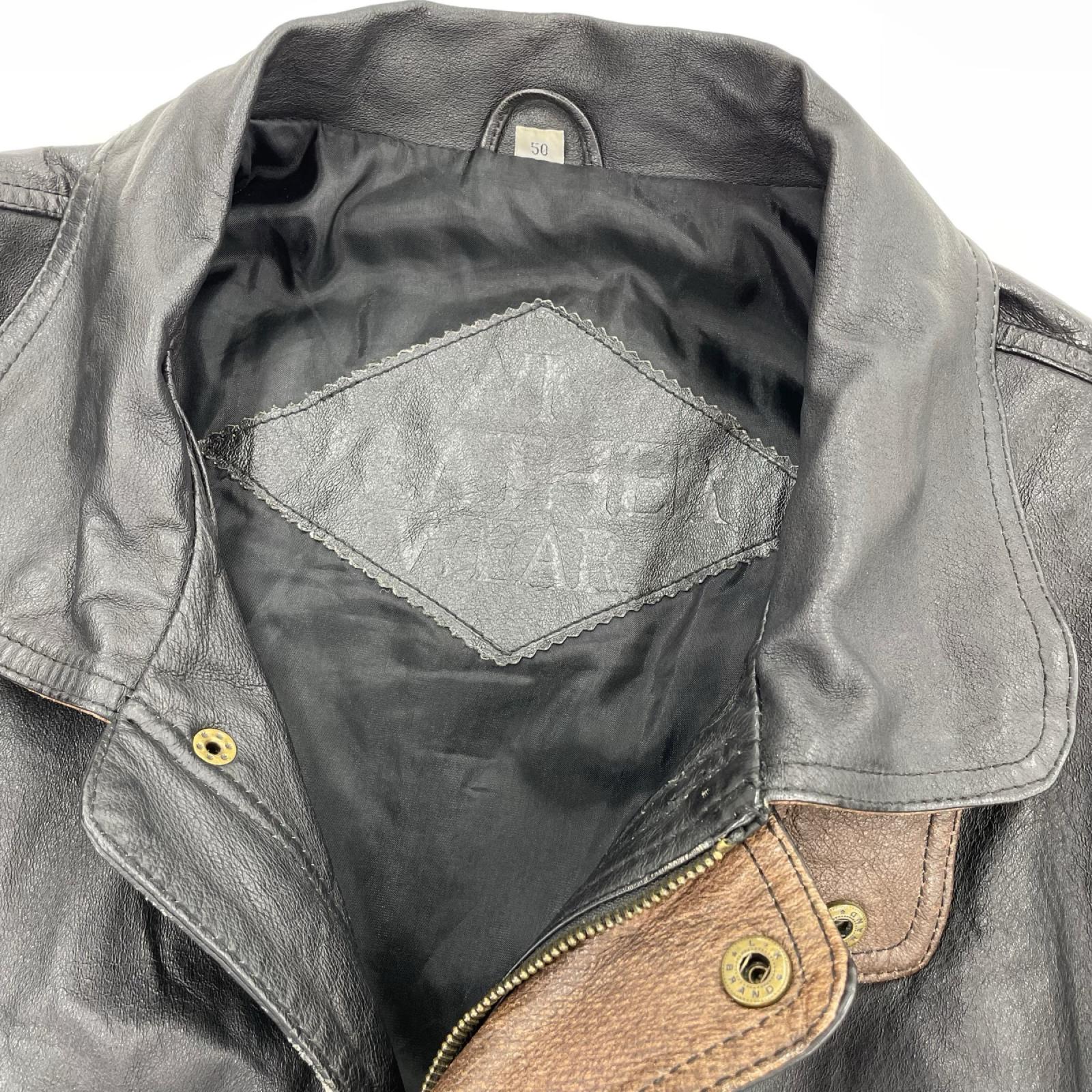 レザージャケット ECHTES LEDER ブラック (50) ブラック