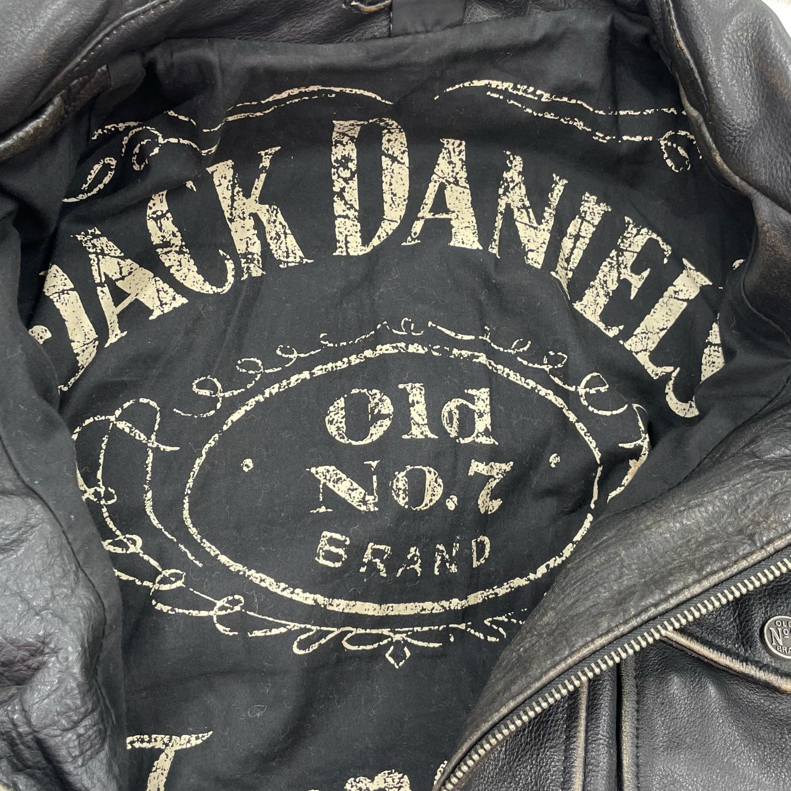 レザージャケット jackdaniels OLD NO.7 ブラック (XXL) ブラック