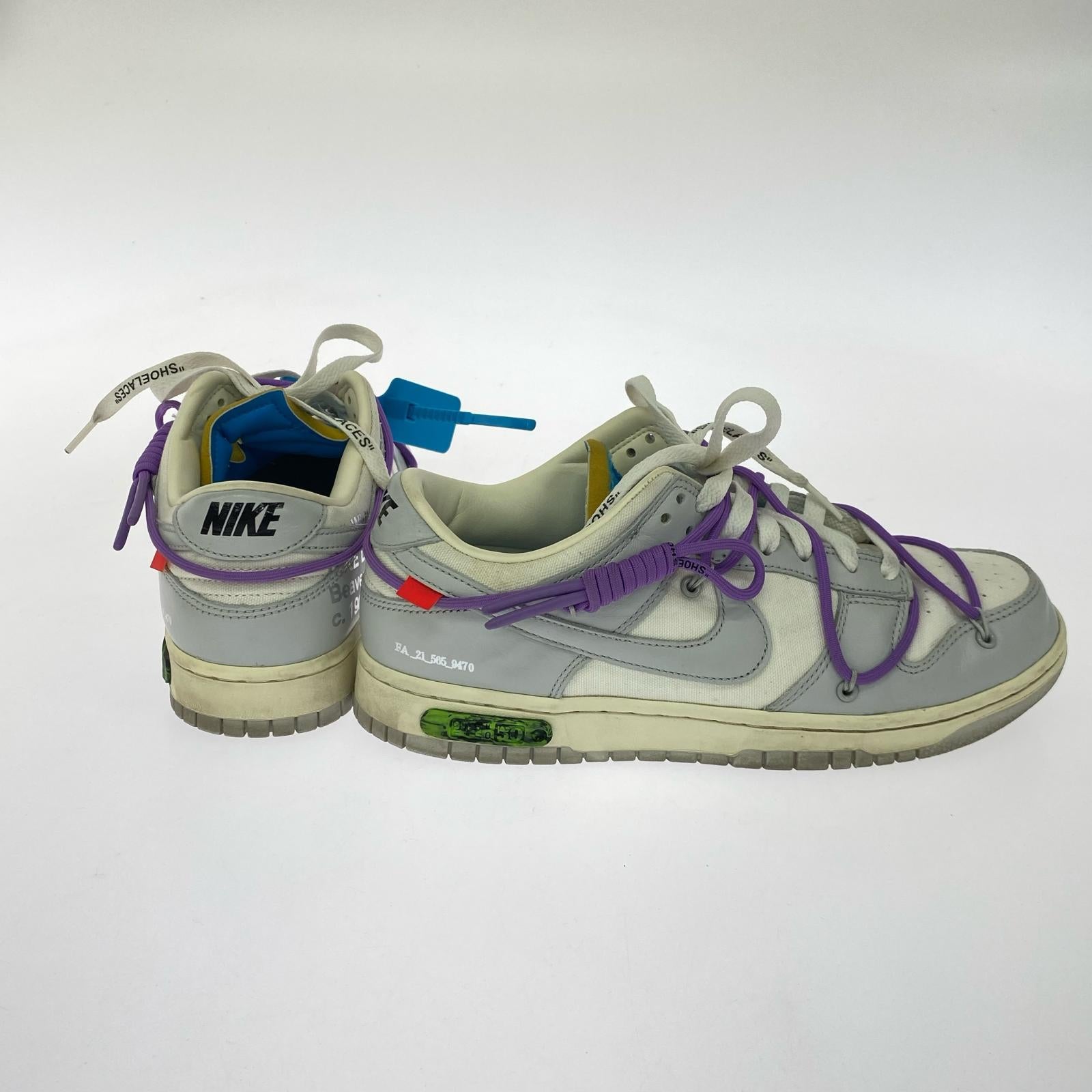 スニーカー OFF-WHITE × NIKE DUNK LOW 1 OF 50 "47" 27cm (US9 UK8 1/2 EU44)