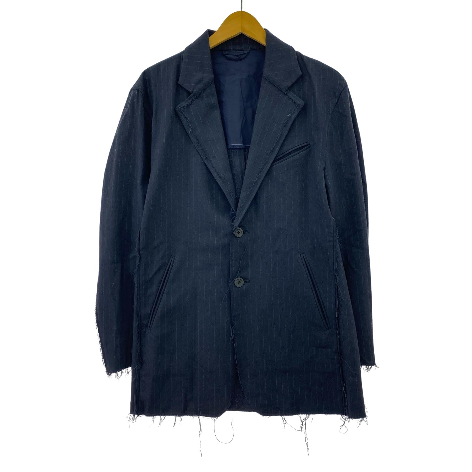 ジャケット FLANNEL STRIPE BROKEN JACKET/0/ネイビー/A00179J 0 ネイビー