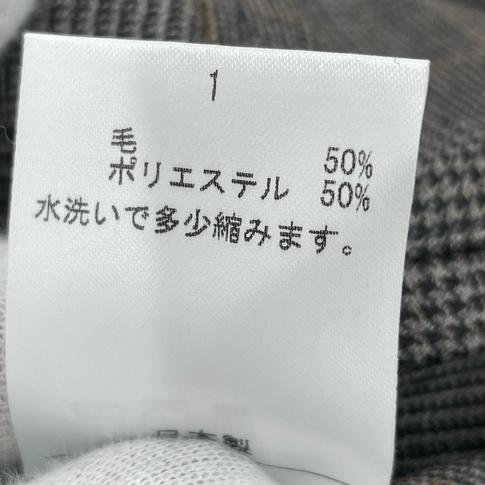 パンツ Saxony wool wide cropped pt/1/グレンチェック/24aw pt-2 1