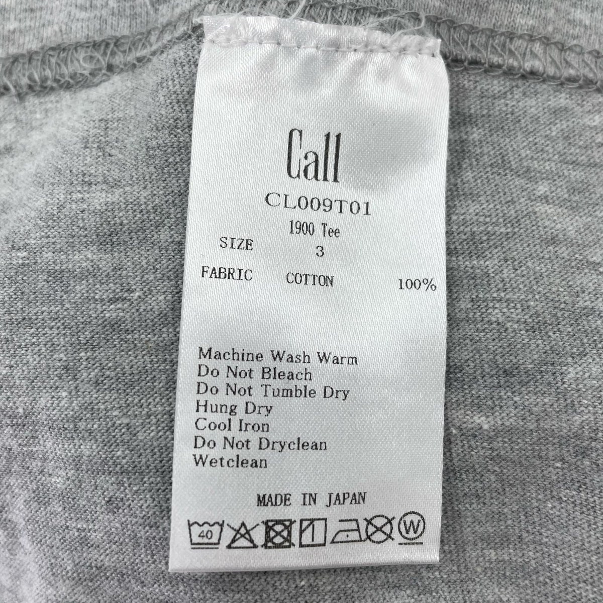 半袖Ｔシャツ 1900 Tee ワッペン グレー (3) 3 グレー