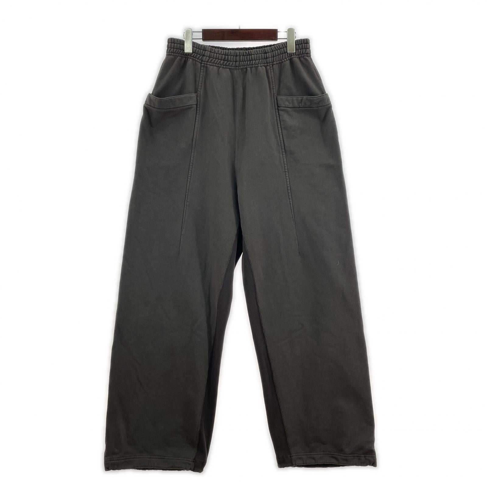 パンツ GARMENT DYED WIDE SWEAT TROUSERS 3 CHARCOAL 3