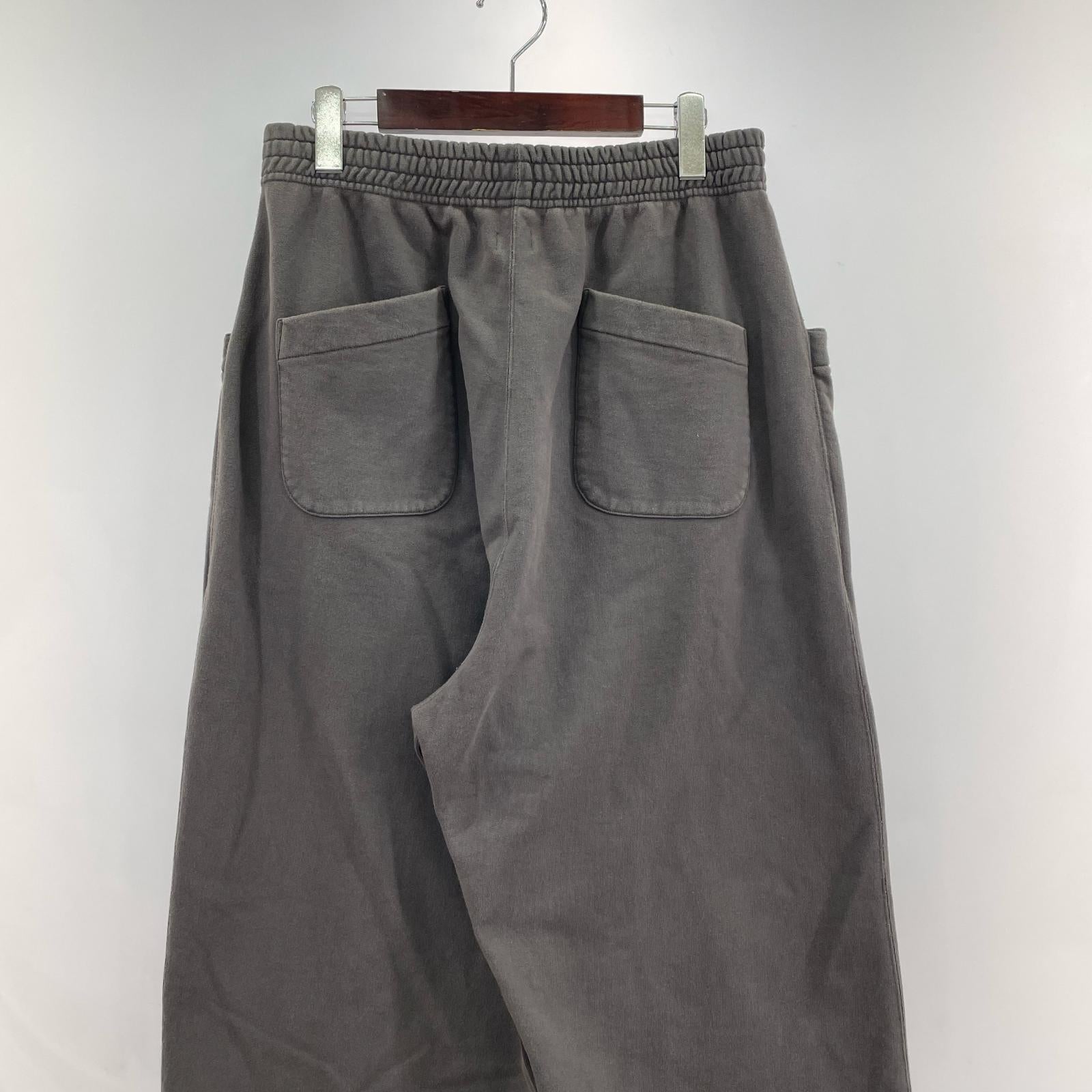 パンツ GARMENT DYED WIDE SWEAT TROUSERS 3 CHARCOAL 3