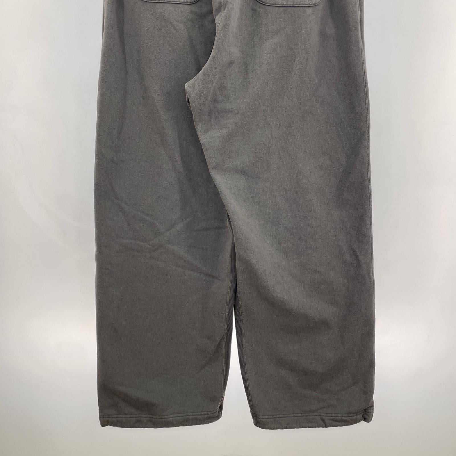 パンツ GARMENT DYED WIDE SWEAT TROUSERS 3 CHARCOAL 3