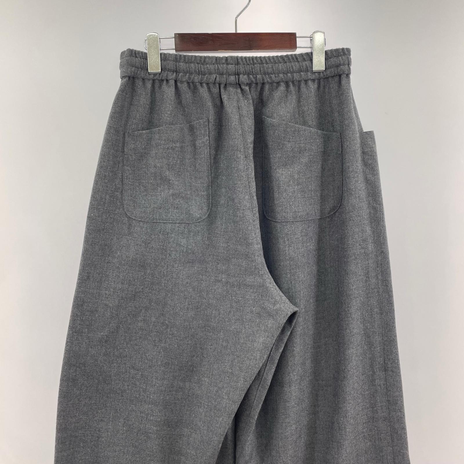 パンツ WIDE WOOL TROUSERS 2 GRAY 2 グレー