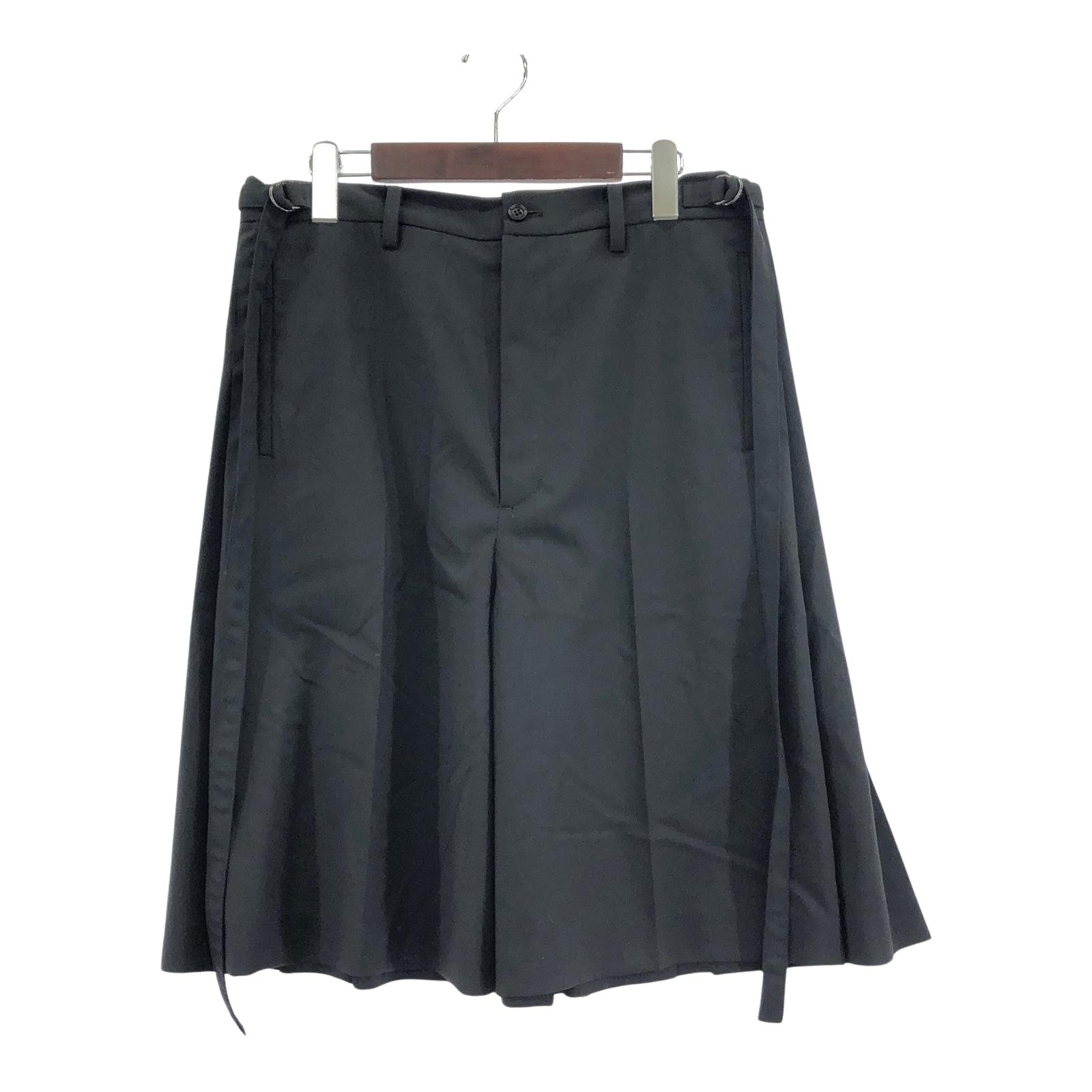 ショートパンツ COGNOMEN プリーツショーツ L ブラック