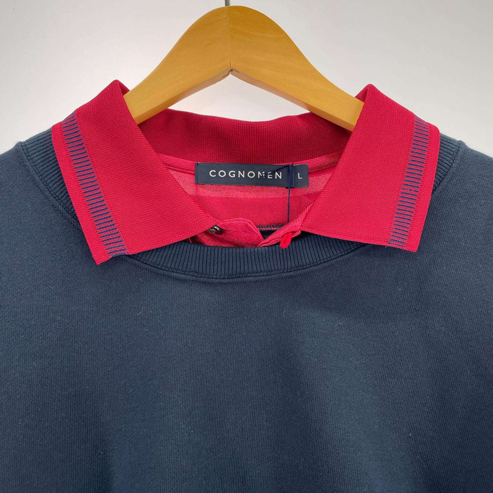 スウェット UNIFORM LAYERED SWEAT SHIRT (L) L ネイビー