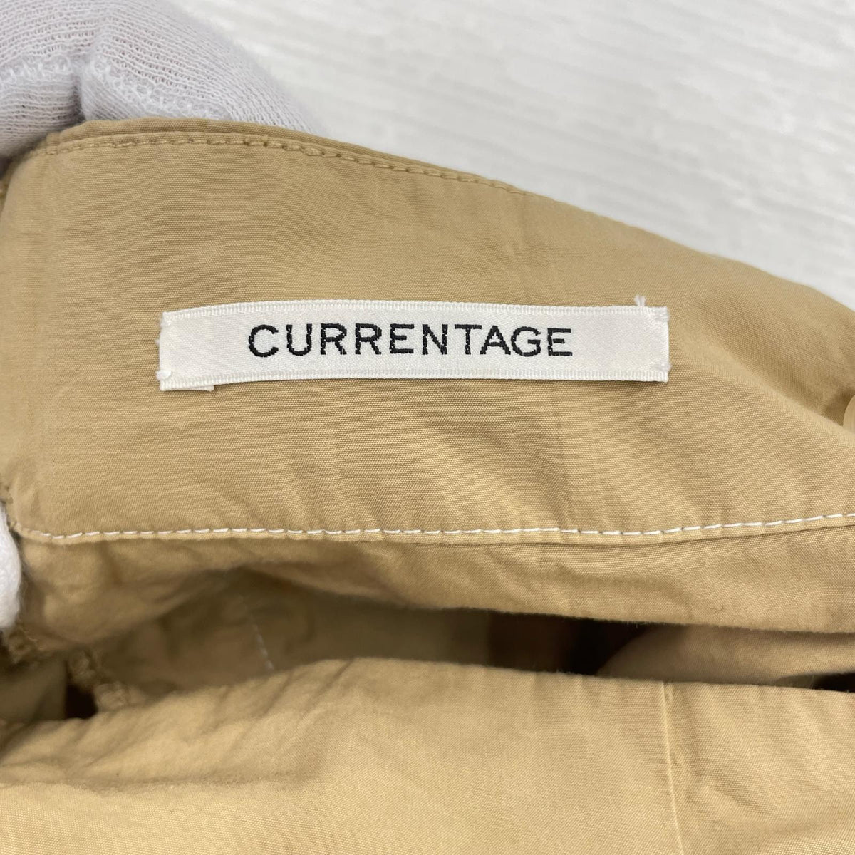 パンツ CURRENTAGE ラップイージーパンツ 3 ベージュ