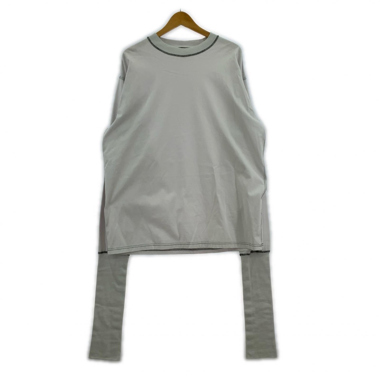 長袖Ｔシャツ HOMO LUDENS Super Long Rib Tee HL10-3-SLRT グレー グレー