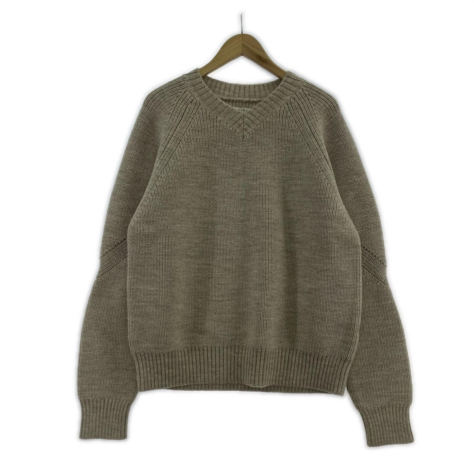 ニット V-NECK SWEATER 2 Beige 2 ベージュ