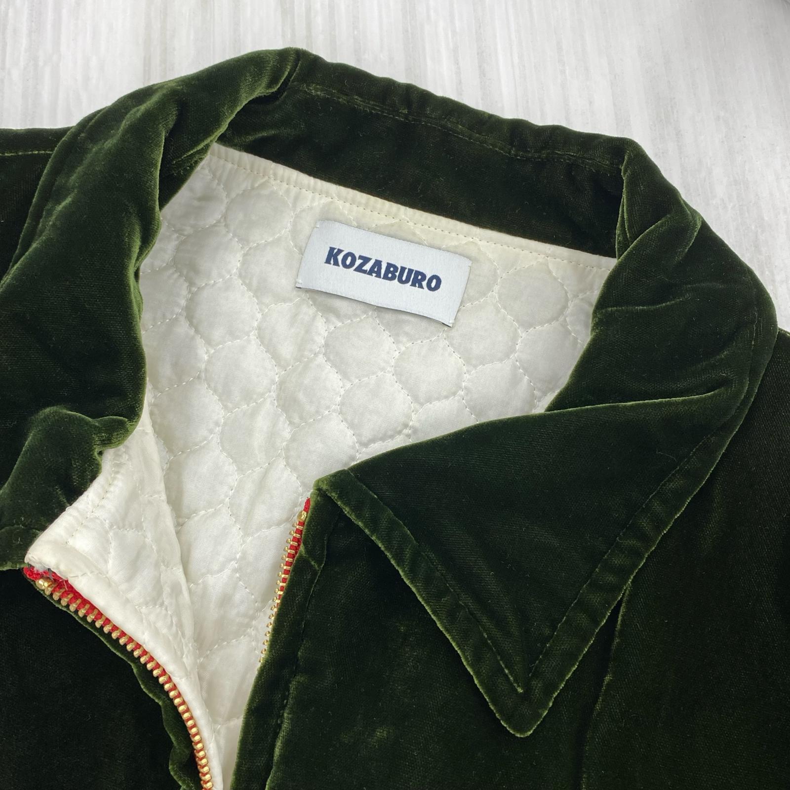 ジャケット KOZABURO SOUVENIR JACKET ベロア スーベニアジャケット 1 グリーン 1