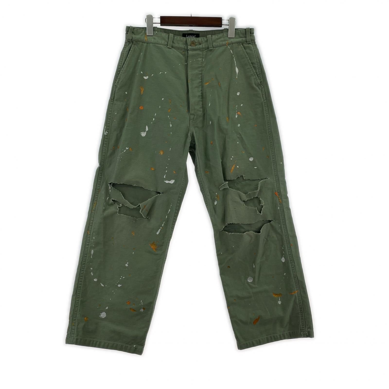 パンツ Lamrof WAYFARER PANTS LM-25SS-PT01 オリーブ (F) タグ付き カーキ