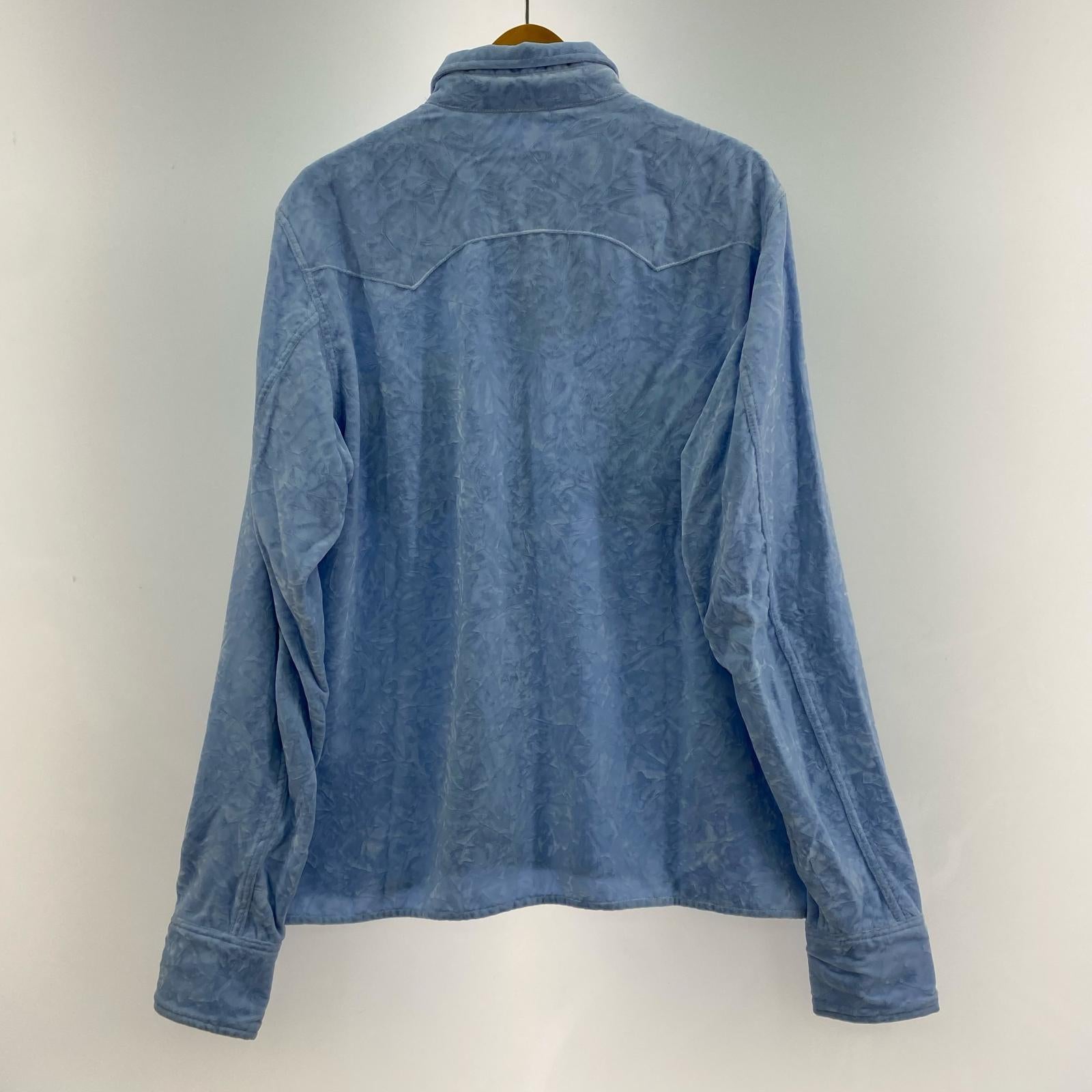 長袖シャツ MASU ELEPHANT WESTERN SHIRT エレファントウエスタンシャツ 48 サックス 48